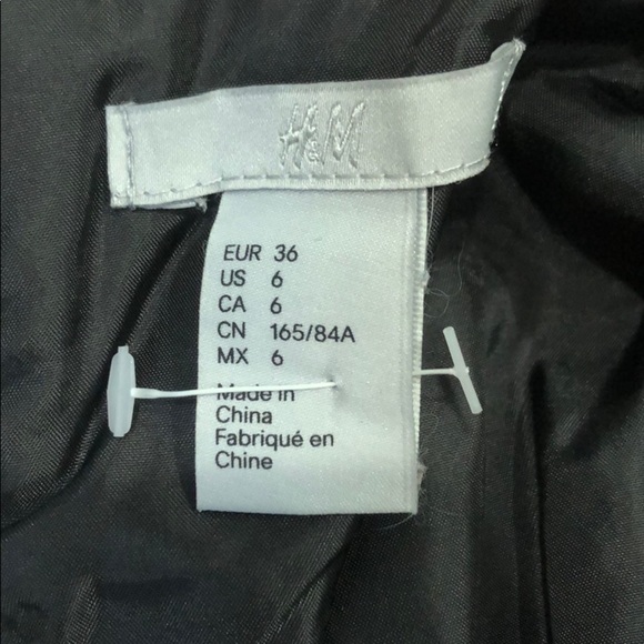 NWOT H&M Sleeveless Chevron Dress size 6 - Picture 7 of 7